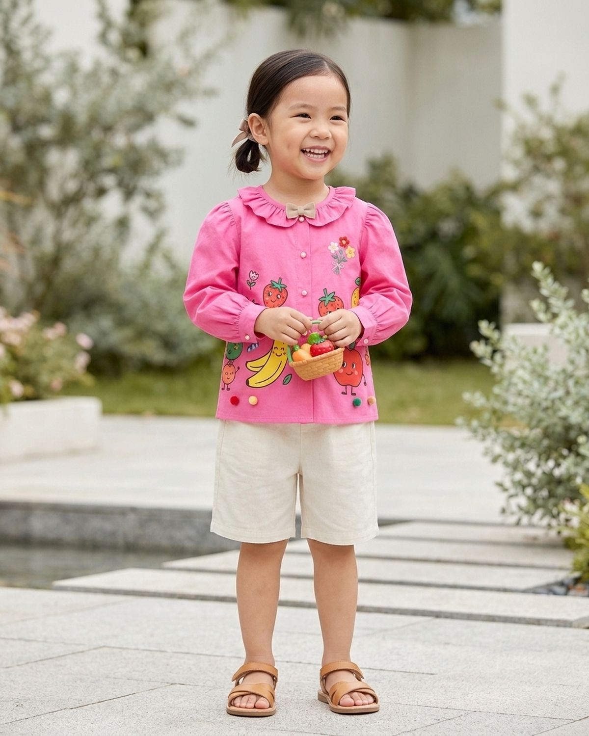 Áo sơ mi tiểu thư cổ bèo
