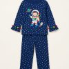 Bộ pijama cotton hình phi hành gia