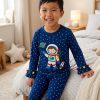 Bộ pijama cotton hình phi hành gia