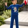 Bộ pijama cotton hình phi hành gia
